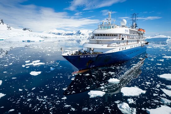M/V Sea Spirit expedition ship in Antarctic waters — Poseidon Expeditions